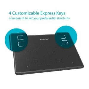 Grafik tablet HUION Inspiroy H430P, USB, Siyah