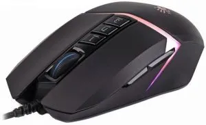 Mouse optic gaming A4 Bloody W60 Max Stone, cu fir, USB, RGB, 10000 cpi, 8 butoane, negru
