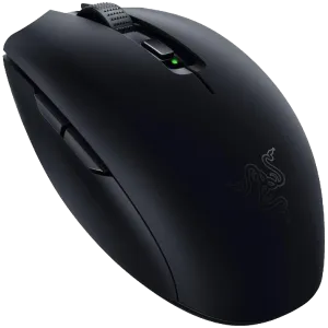 Razer Orochi V2, wireless dual-mode (2,4 GHz și Bluetooth), senzor optic de 18.000 DPI, comutatoare mecanice pentru mouse Razer de a doua generație, până la 950 de ore de viață a bateriei, greutate < 60 g, dreptaci simetric