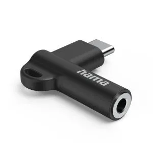 Hama USB-C – 3.5 mm Jack Socket Aux Adapter, 90°, 201701