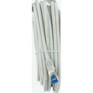 Ağ yama kablosu HAMA F/UTP, CAT 6, RJ-45 - RJ-45, 1 Gbit/s, 10,0 m, Gri, Toplu