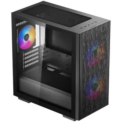 Carcasă DeepCool MATREXX 40 3FS MATX, Mini-ITX / Micro-ATX, 1xUSB2.0, 1xUSB3.0, 1xAudio, ventilator preinstalat de 120 mm, ABS+SPCC+Sticlă temperată, panou plasăDP-MATX-MATREXX40-3FS