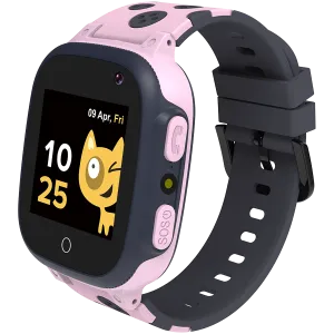 CANYON Sandy KW-34, Kids smartwatch, 1.44 inch colorful screen, GPS function, Nano SIM card, 32+32MB, GSM(850/900/1800/1900MHz), 400mAh battery, compatibility with iOS and android, Pink, host: 52.9*40.3*14.8mm, strap: 230*20mm, 42g