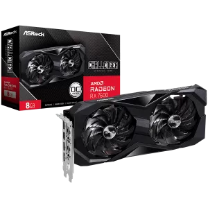 Placă video ASROCK AMD Radeon RX-7600 Challenger 8GB GDDR6 128bit, 2695 MHz / 18Gbps, 3x DP 2.1, 1x HDMI, 2 ventilatoare, 2 sloturi