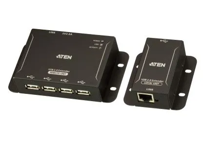 Extensor USB ATEN UCE3250, 4 porturi, USB 2.0, CAT 5, până la 50 m