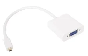 VCom Adapter Mini HDMI CM to VGA F White - CG592-0.15m