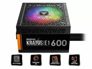 Gamdias PSU 600W Addressable RGB - KRATOS E1-600