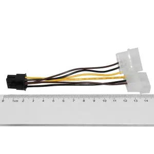Makki Adapter 2xMolex to 6pin PCI-E VGA - MAKKI-CE313-0.15m