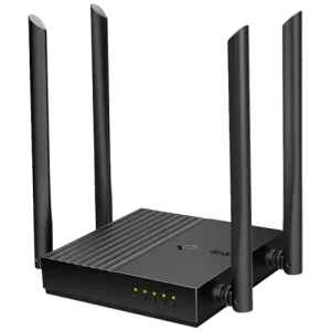 Router Wi-Fi dublă bandă AC1200VITEZĂ: 400 Mbps la 2,4 GHz + 867 Mbps la 5 GHzSPEC: 4 antene, 1 port Gigabit WAN + 4 porturi Gigabit LAN CARACTERISTICA: aplicație Tether, WPA3, mod punct de acces, IPv6 acceptat, IPTV , Beamforming, Smart Connect, Airtime 