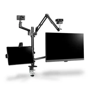 Suport monitor HAMA Streaming, 4 brate, reglabil pe inaltime, pivotant