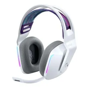 Căști de gaming Logitech G733 Lightspeed Wireless RGB, Microfon, Alb