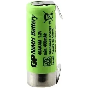 Akümülatör pili NiMH 40AAAM/ST 2/3AAA 1,2V 400mAh 1 adet. GP PİLLER