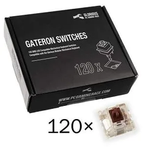 Glorious MX Switches for mechanical keyboards Gateron Brown 120 pcs