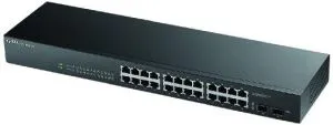 Comutator ZYXEL GS1900-24, 24 porturi controlabile, Gigabit, Instalare într-un dulap