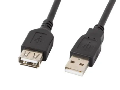 Cable Lanberg extension cable USB 2.0 AM-AF, 5m, black