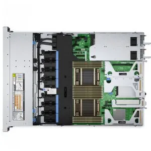 Сървър Dell PowerEdge R450, Chassis 8x2.5" (SAS/SATA), 1 CPU, Intel Xeon Silver 4309Y (2.8G, 8C/16T), 16GB RDIMM, 3200MT/s, PERC H755, 5x 1.2TB Hard Drive ISE SAS 12Gbps, iDRAC9 Basic 15G, Dual 700W Titanium PSU, Riser Config 0, No Bezel, 36M ProSupport N