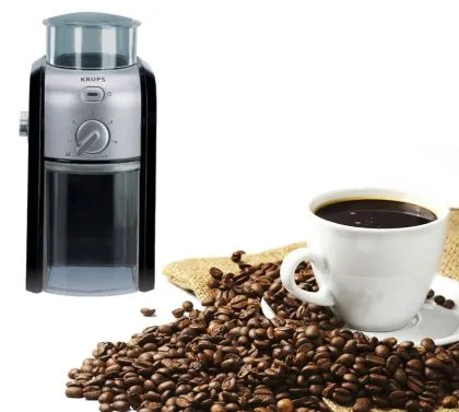 Rasnita de cafea Krups GVX242, Rasnita de cafea Pro Edition negru/crom