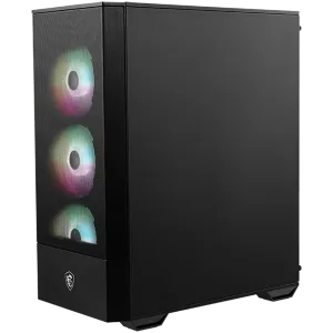 MSI MAG FORGE 112R, Mid-Tower, ATX/M-ATX/ITX, 2x USB 3.2 Gen 1 Type-A, 1x Audio/1x Mic, Insta-light Loop Button, ARGB Hub, 4x 120mm ARGB Fans, 4mm Tempered Glass