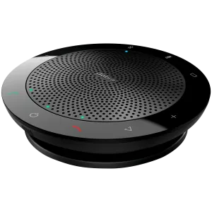 JABRA SPEAK 510 MS Speakerphone for UC & BT, USB Conference solution, 360-degree-microphone, Plug&Play, mute and volume button, Wideband, Bluetooth (up to 100 meters), Microsoft optimized Version B: incl. Smart Button activated via JABRA Direct