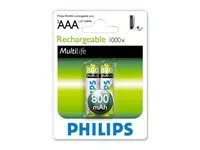 Baterie reîncărcabilă Philips LR03 AAA, 800 mAh, 2 blistere (HR03), f