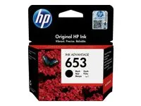 Cartuș negru original HP 653 Ink Advantage