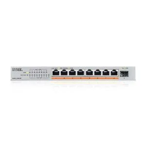 Switch ZyXEL XMG-108HP 8 porturi 2,5 Gb + 1xSFP+, 100 W PoE++, negestionat