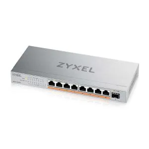 Switch ZyXEL XMG-108HP 8 porturi 2,5 Gb + 1xSFP+, 100 W PoE++, negestionat