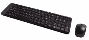 Set tastatură și mouse fără fir Logitech MK220, negru