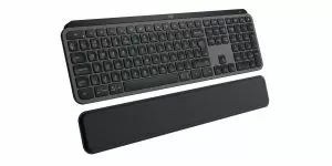 Tastatură Logitech MX Keys S, Bluetooth, iluminată, suport pentru încheietura mâinii, neagră