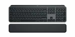 Tastatură Logitech MX Keys S, Bluetooth, iluminată, suport pentru încheietura mâinii, neagră