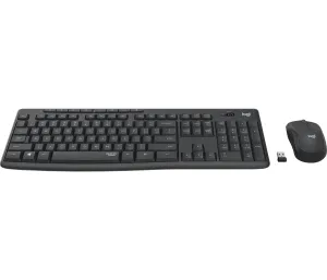 Set tastatură și mouse fără fir Logitech MK295, grafit