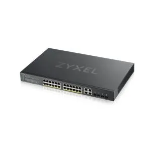 Switch ZyXEL GS1920-24HPv2, 28 porturi Smart Managed Switch 24x Gigabit Cupru și 4x Gigabit dual pers., mod hybird, autonom sau NebulaFlex Cloud