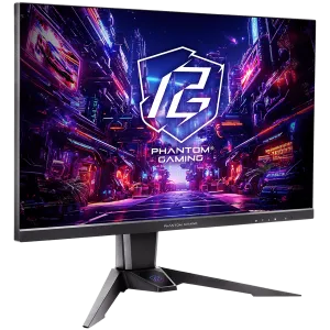 Asrock Gaming Monitor, 27" QHD(2560x1440) IPS, 180 Hz, 99% sRGB, 1000:1, 16:9, 400 cd/m², 178º/178º, 1ms (MPRT), AMD FreeSync, Flicker-free, Height, Swivel, Tilt, 2x 2W Speakers, 2x HDMI 2.0, 1x DP 1.4, 1x Audio Jack (3.5mm), Wi-Fi antenna, 3Y