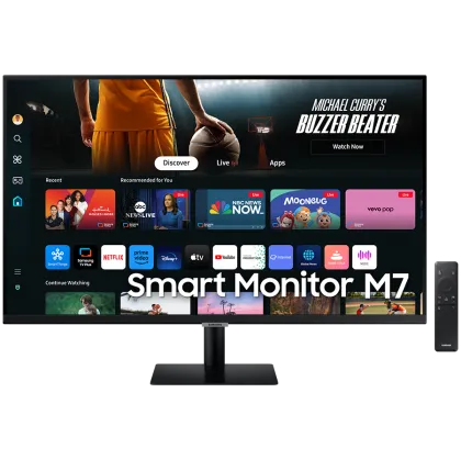Monitor LED Samsung LS32DM702UUXDU SMART M70D, 32" UHD FLAT 16:9 (3840x2160) VA 60Hz, 300 cd/m2, 3000:1, HDR10, 4ms, 178/178, 2xHDMI Remote control, USB-C, 2xHDMI Remote, control USB /HeightAdj, 2Y