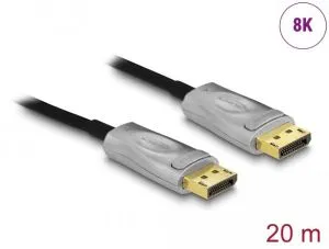 Cablu optic Delock, Active, DisplayPort 1.4, 8K, 20 m