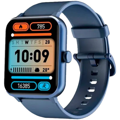 Blackview R50, TFT HD de 1,85 inchi, baterie de 350 mAh, detecție SpO2 24 de ore + monitorizare ritm cardiac, notificare pentru apeluri și SMS, albastru