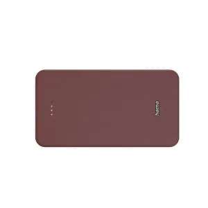 HAMA Baterie externă „Colour 20”, 20000 mAh, 2 ieșiri: USB-C, USB-A, roșu