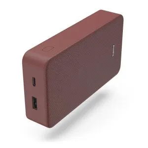 HAMA Baterie externă „Colour 20”, 20000 mAh, 2 ieșiri: USB-C, USB-A, roșu