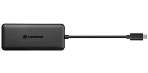 USB hub Transcend 3-Port Hub, 1-Port PD, SD/MicroSD Reader, USB 3.1 Gen 2, Type C
