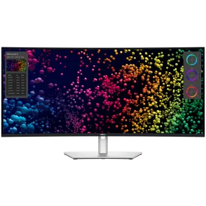 Monitor DELL UltraSharp U4025QW 40" Curved, 5120x2160, WUHD, 120Hz, IPS AG, 21:9, 1000:1, 450 cd/m2, 8ms/5ms, 178/178, DP, HDMI, 2xThunderbolt4 (90W), 3xUSB-C, 5xUSB-A, RJ-45, Audio line out, 2x9W Speakers, Tilt, Swivel, Height Adjust (15cm), 3Y