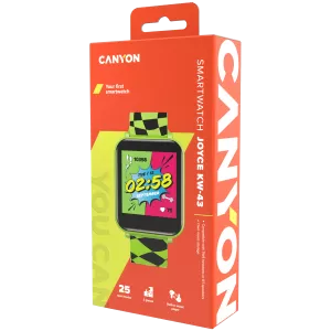Ceas pentru copii CANYON Joyce KW-43 DUAL BT Music Green