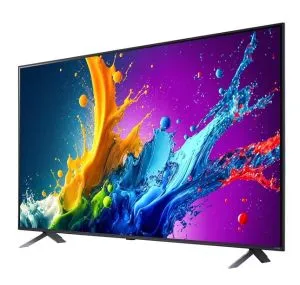 TV LG 50QNED80T3A, 50" 4K QNED HDR Smart TV, 3840x2160, DVB-T2/C/S2, Alpha 5 AI 4K Gen7, HDR 10 PRO, webOS 24 ThinQ, 4K Upscaling, WiFi 5, Voice Control, Bluetooth 5.1, AirPlay 2 , LAN, CI, HDMI, SPDIF, 2 pole Stand , Silver