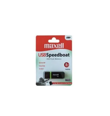Stick de memorie USB MAXELL SPEEDBOAT, USB 2.0, 8GB, Negru