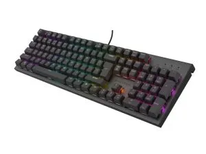 Keyboard Genesis Mechanical Gaming Keyboard Thor 303 RGB Backlight Brown Switch US Layout Black