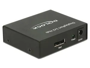 Delock DisplayPort 1.2 Splitter 1 x DisplayPort in > 2 x DisplayPort out 4K