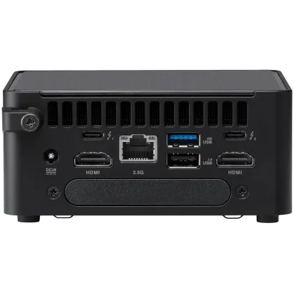 ASUS NUC 14pro/RNUC14RVHI300002I/Intel Core 3 100U/Intel Graphics/4xUSB/M.2 22x80 NVMe; 22x42 NVMe/2.5'' SATA slot/2,5Gbe LAN/2xHDMI/ 2x Thunderbolt 4 (USB-C+DP)/no Storage/no RAM/AX211.D2WG.NV/no OS/EU Cord/Tall Kit(L6)/EAN:4711387491409