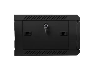 Комуникационен шкаф Lanberg rack cabinet 19" wall-mount 4U / 600x450 for self-assembly (flat pack), black