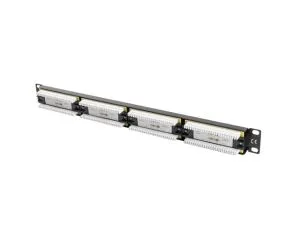 Patch panel Lanberg patch panel 24 port 1U CAT.6, black