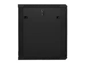 Communication cabinet Lanberg rack cabinet 19” wall-mount 15U / 600x600 for self-assembly (flat pack), black