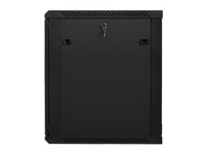 Communication cabinet Lanberg rack cabinet 19” wall-mount 15U / 600x600 for self-assembly (flat pack), black